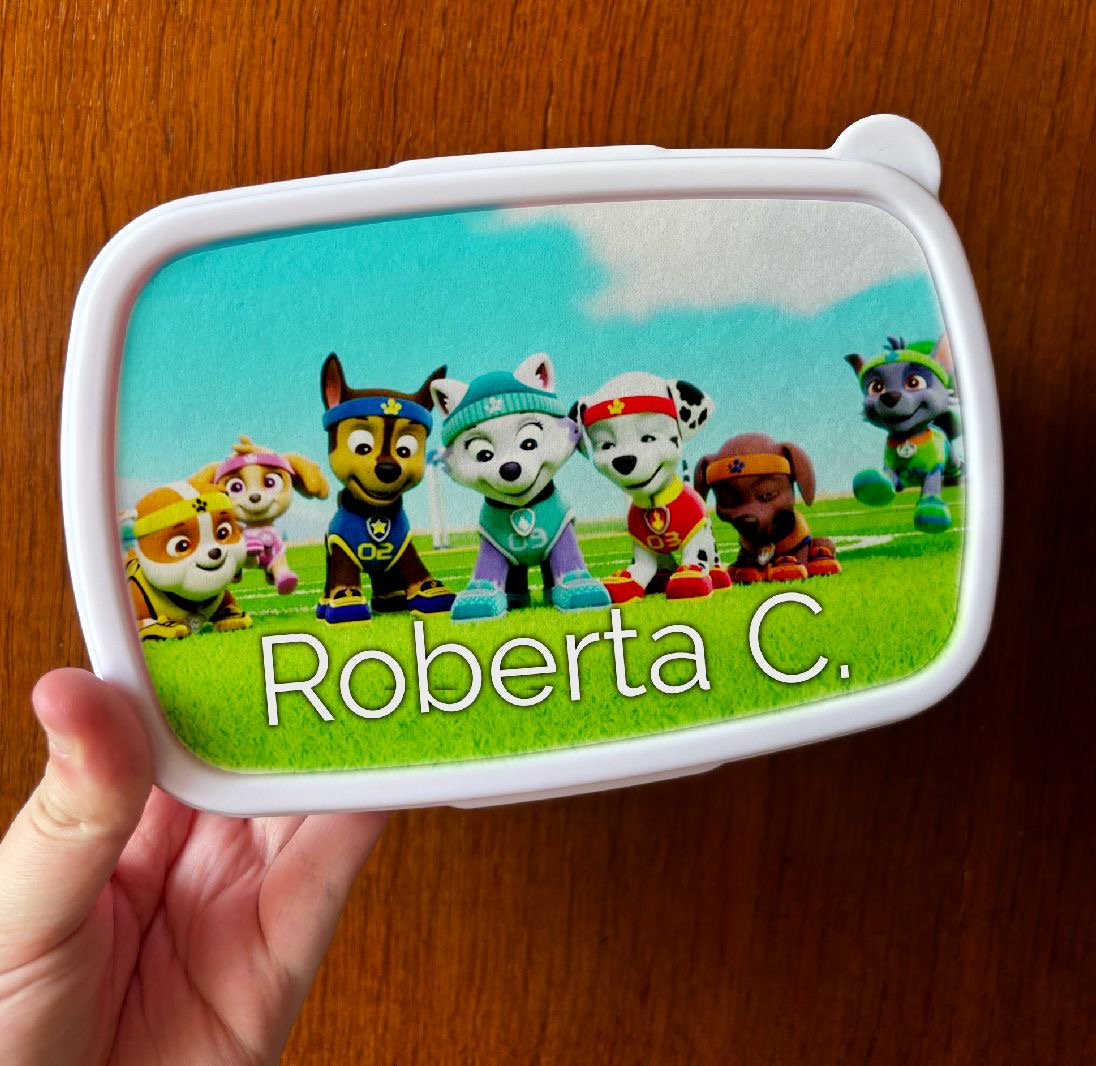 Porta merenda personalizzabile in plastica