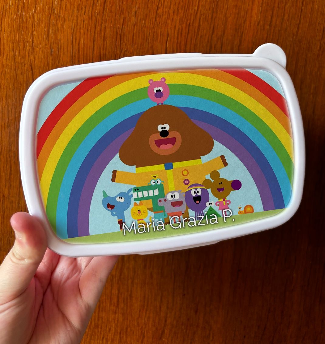 Porta merenda personalizzabile in plastica