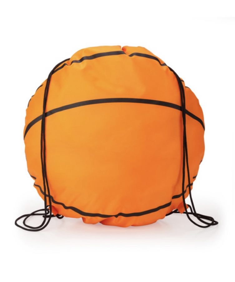 Sacche sport personalizzabili con il nome a forma di pallone calcio, basket o tennis