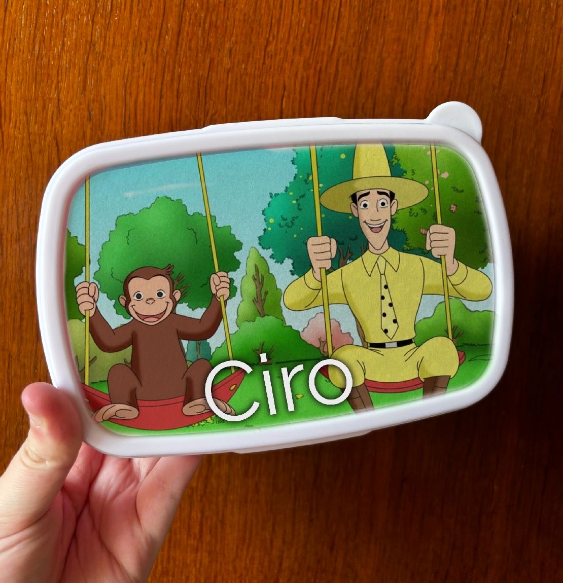 Porta merenda personalizzabile in plastica