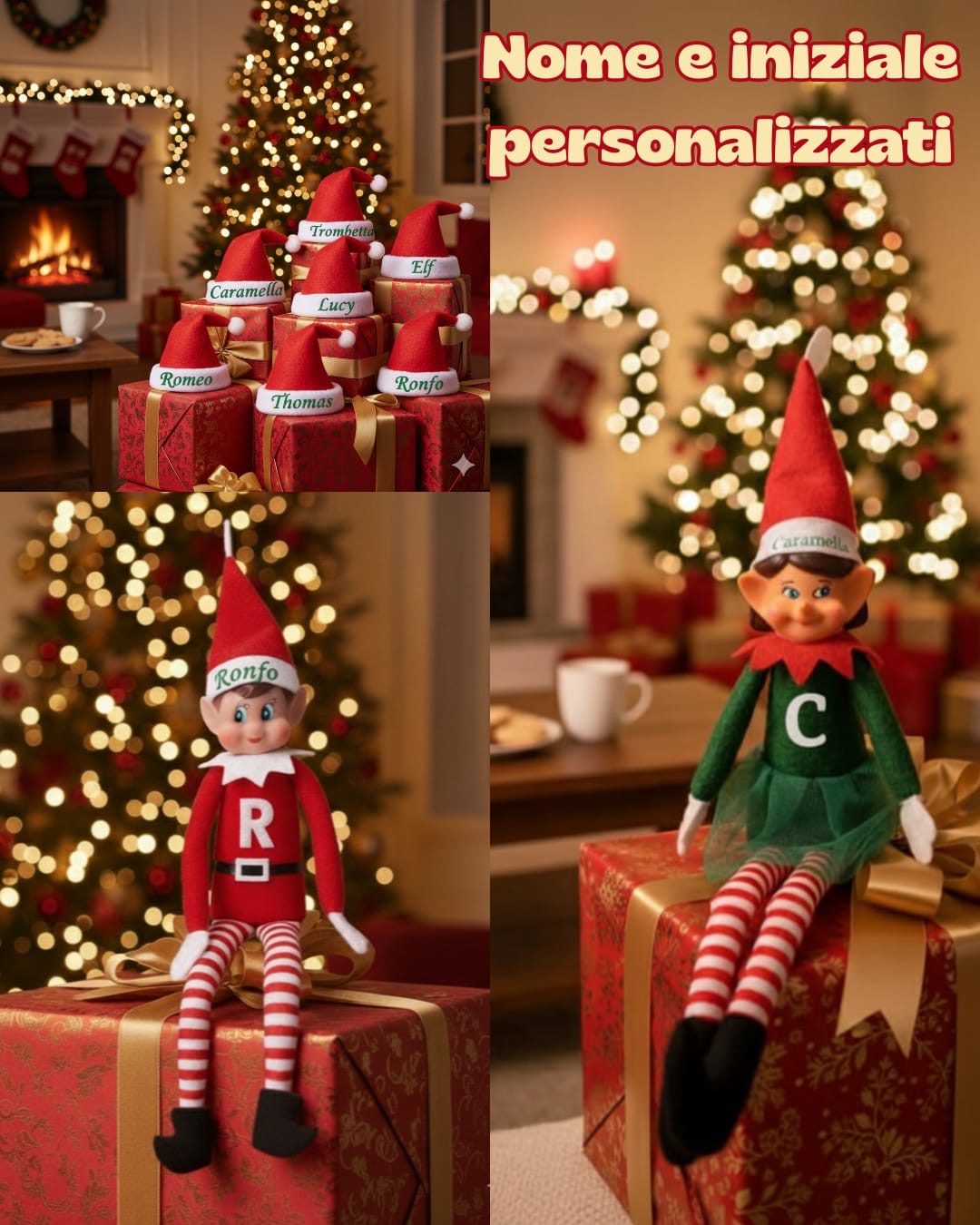 Elfo di babbo Natale personalizzato