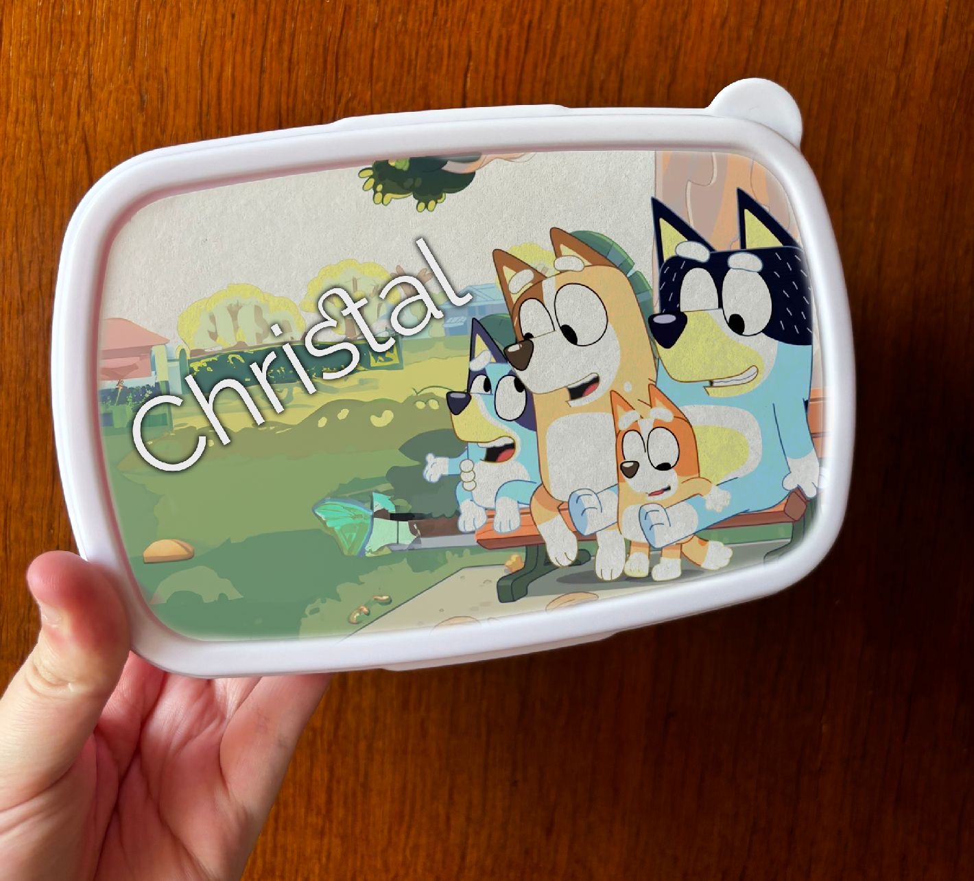 Porta merenda personalizzabile in plastica