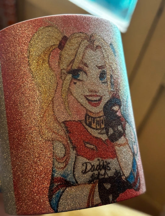 Tazza personalizzabile in ceramica glitterata