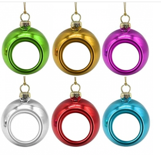 palla in natale con inserto in alluminio personalizzabile