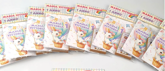 Kit Party da Colorare Compleanno Personalizzato | Con Blocchetto e Matite