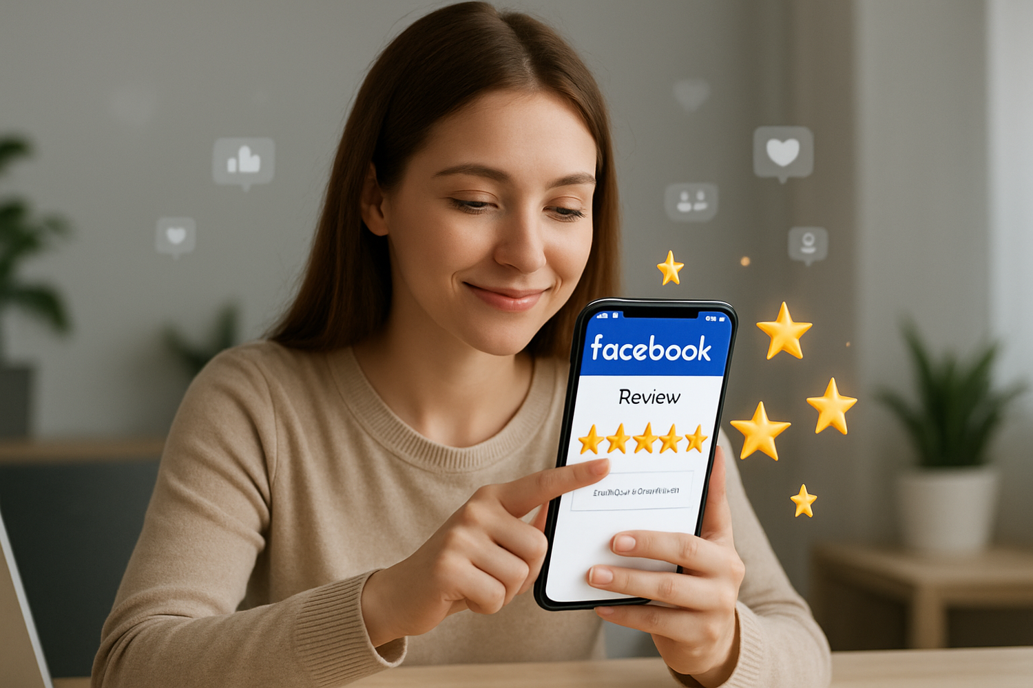 recensioni da facebook una ragazza mette stelle sui social