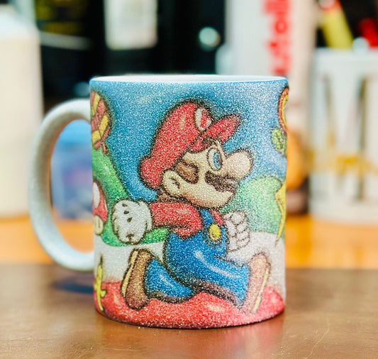 Tazza personalizzabile  in ceramica glitterata