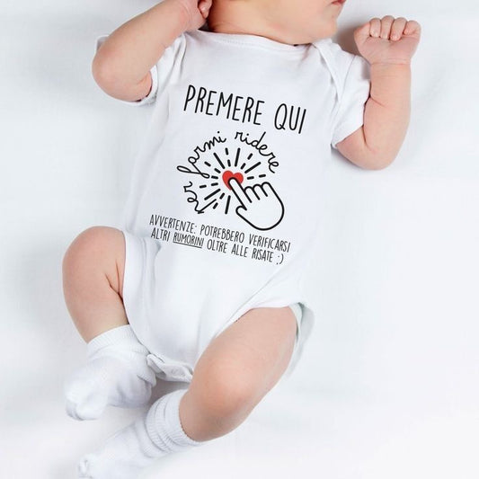 Body Neonato Personalizzabile in Cotone 100% con Stampa Diretta