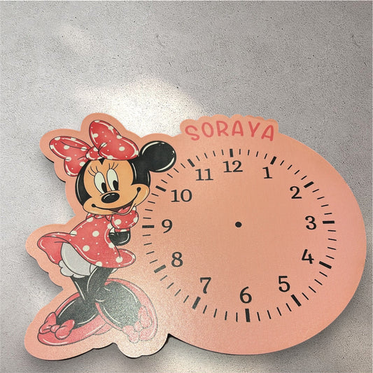 Orologio da parete in MDF sagomato da 40 cm circa personalizzabile