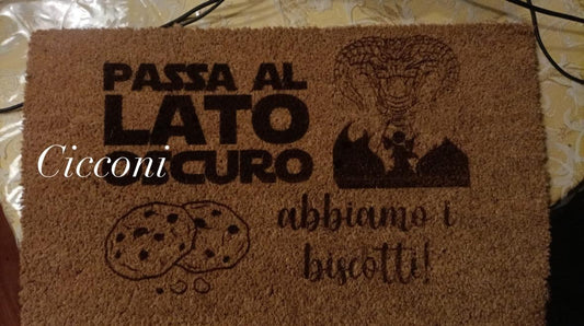 Zerbino in cocco personalizzato monocromatico
