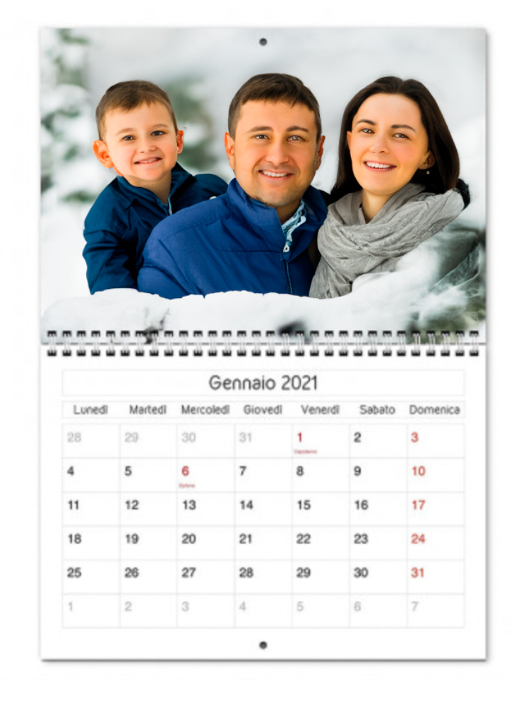 Calendario 12 mesi personalizzato