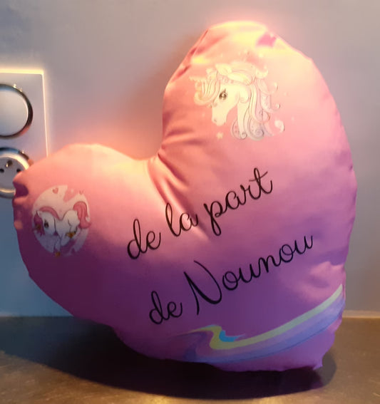 Cuscino Personalizzato con Foto e Testo - Completo di Imbottitura - 40x40 cm - forma quadrata o a cuore