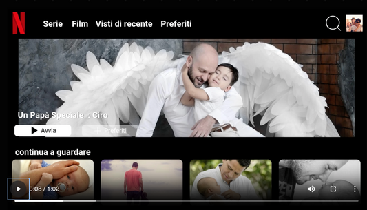 Video montaggio simil Netflix